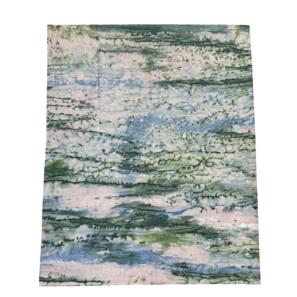 SkyDyes Mickey Lawler 2010 Hand Dyed Fabric TWO 1yd Pieces Abstract  Blue Green - Picture 5 of 7